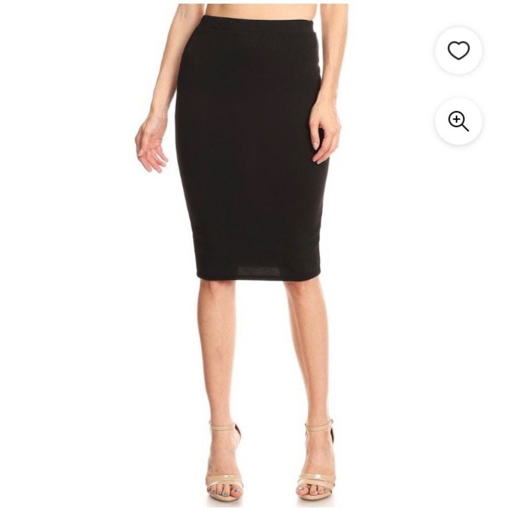 Donna Gray. Pencil Silhouette Skirt. Knee length. Mid-rise. Size 8.